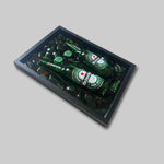 Charger l'image dans la galerie, cadre bouteille cassé biere heineken french-bouteille resine epoxy