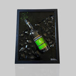 Charger l'image dans la galerie, Tableau bouteille cassée Chartreuse liqueur par French-Bouteille