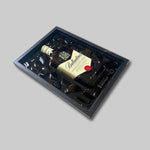 Charger l'image dans la galerie, Cadre Bouteille Cassé Ballantines Whisky French-Bouteille