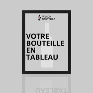 Tableau Bouteille Cassée Personnalisé et Personnalisable par French Bouteille vin champagne