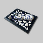 Charger l&#39;image dans la galerie, cadre bouteille cassée clase azul reposado tequila resine epoxy french bouteille

