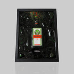 Charger l&#39;image dans la galerie, tableau bouteille cassée Jagermeister epoxy french bouteille marque française
