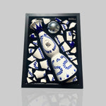 Charger l&#39;image dans la galerie, tableau bouteille cassée tequila clase azul reposado en résine epoxy french-bouteille


