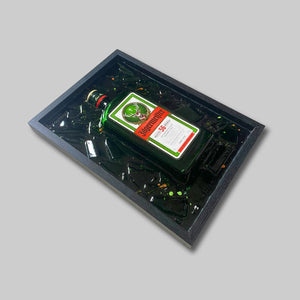 Cadre Bouteille Cassé Jagermeister French-Bouteille