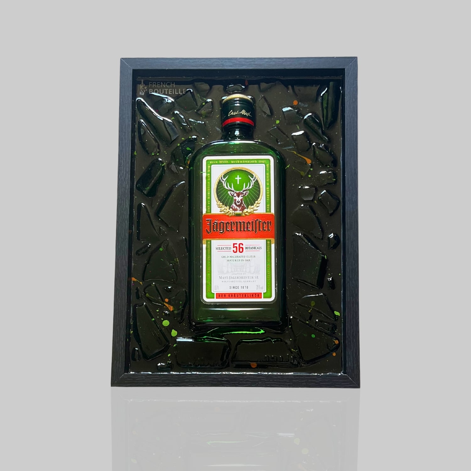 Tableau Bouteille Cassée Jagermeister par French Bouteille