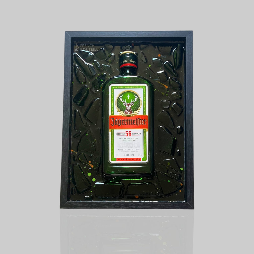 Tableau Bouteille Cassée Jagermeister par French Bouteille