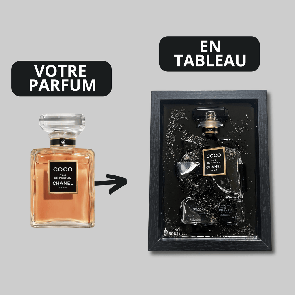 Tableau Cadre Parfum personnalisé mariage dior chanel gucci femme prénom